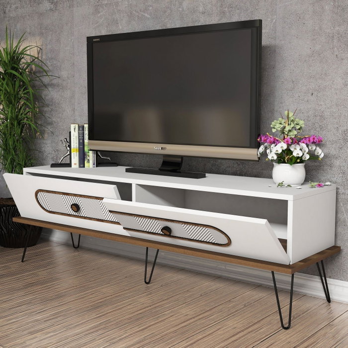 Hanah Home Ekol Soporte de TV Blanco